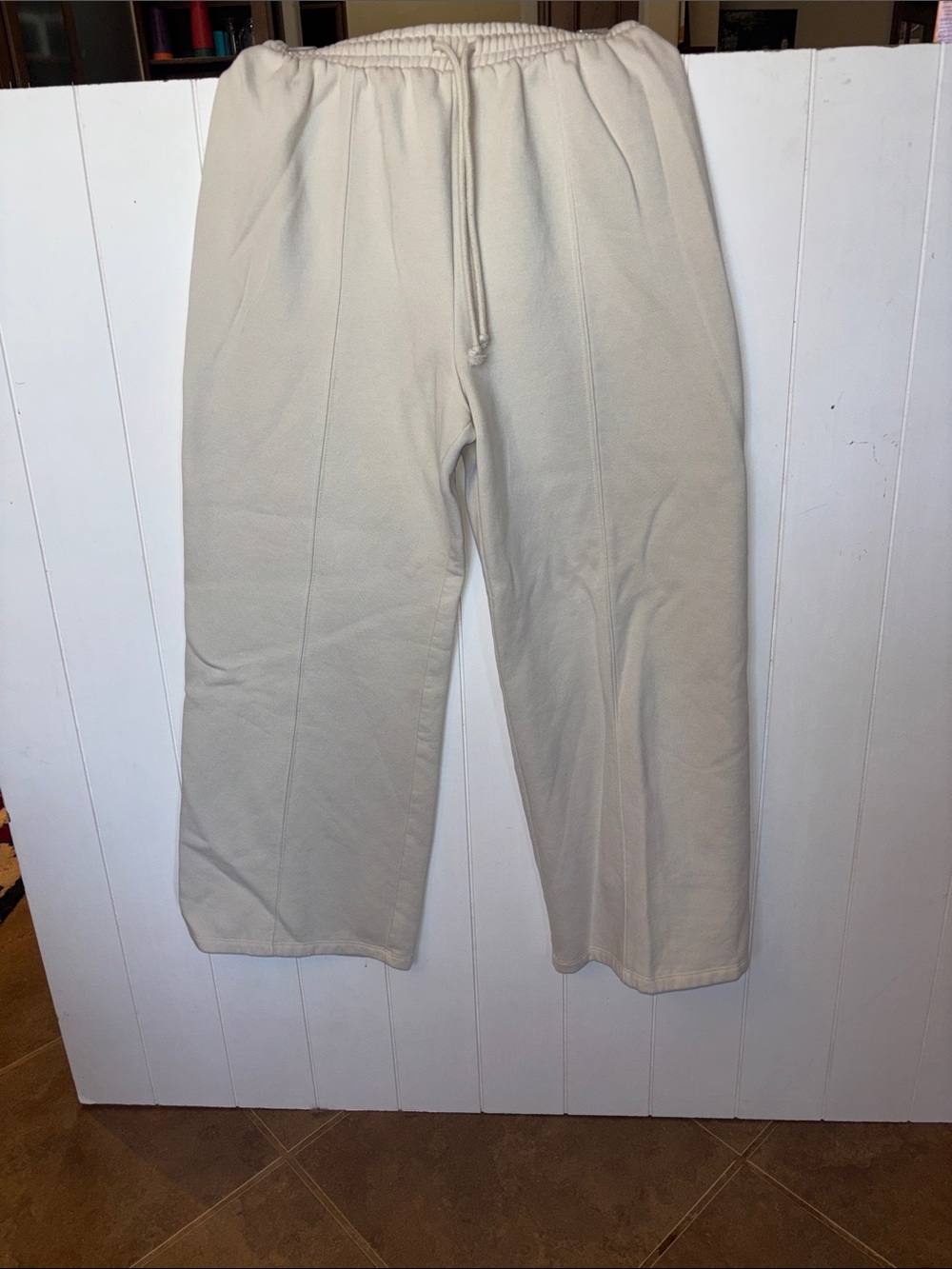 Zara wide leg cream sweat set! Medium - Picture 6 of 9